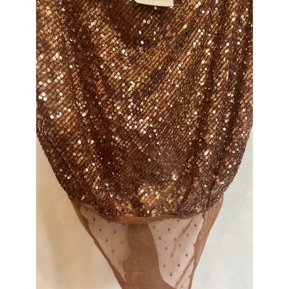 Intimately Free People Velvet Sequin Bodysuit Tank Size S Festival Party Event - Picture 4 of 16